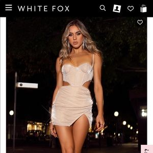 Brand new White fox dress, still with tags.